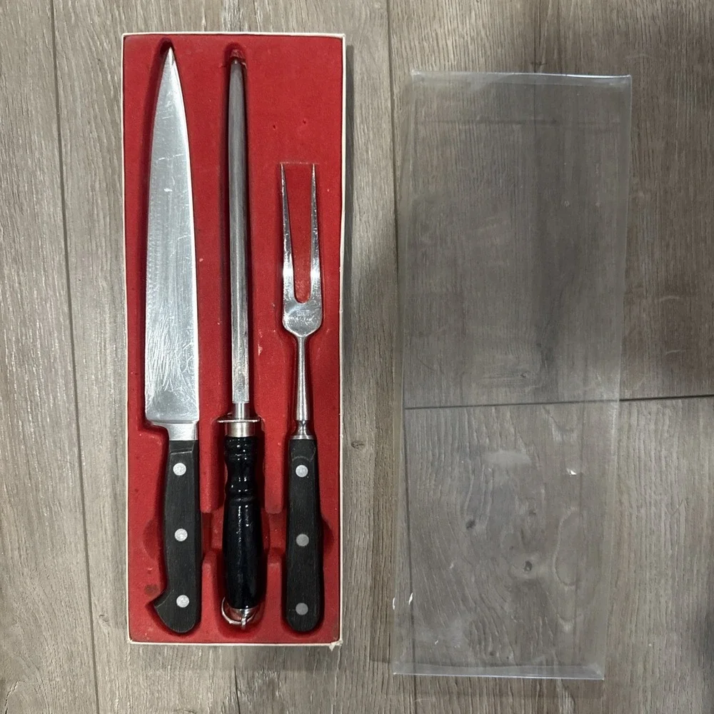 Forschner Carving Knife Set Stainless Germany Solingen&Rostfrei Not Matching Set